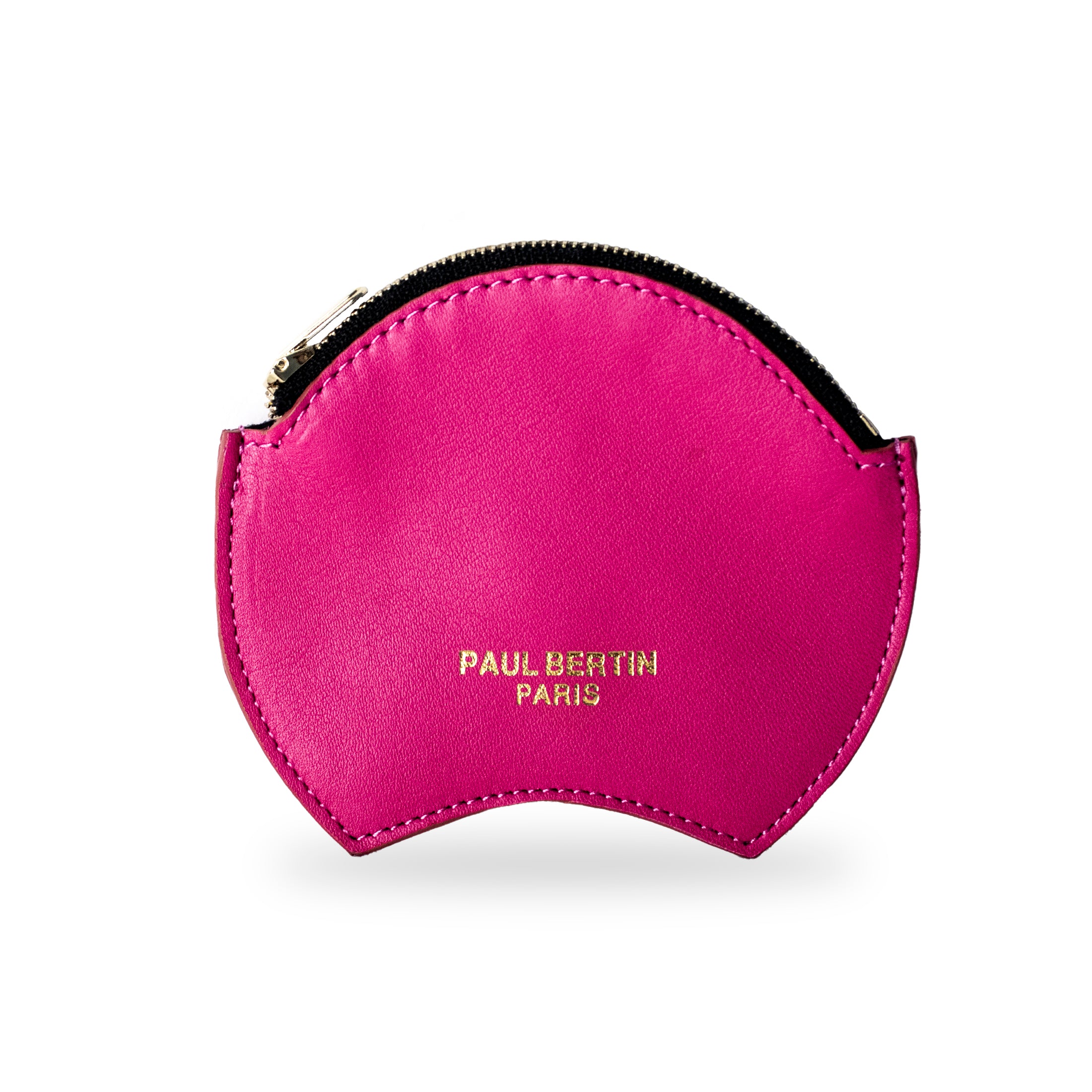 Porte-monnaie en Cuir fuchsia - Paul Bertin Paris