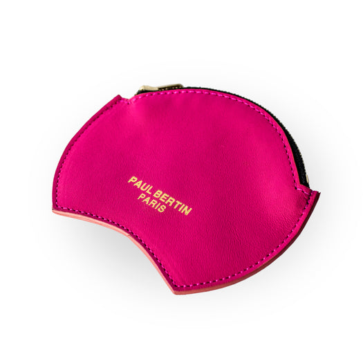 Porte-monnaie en Cuir fuchsia - Paul Bertin Paris