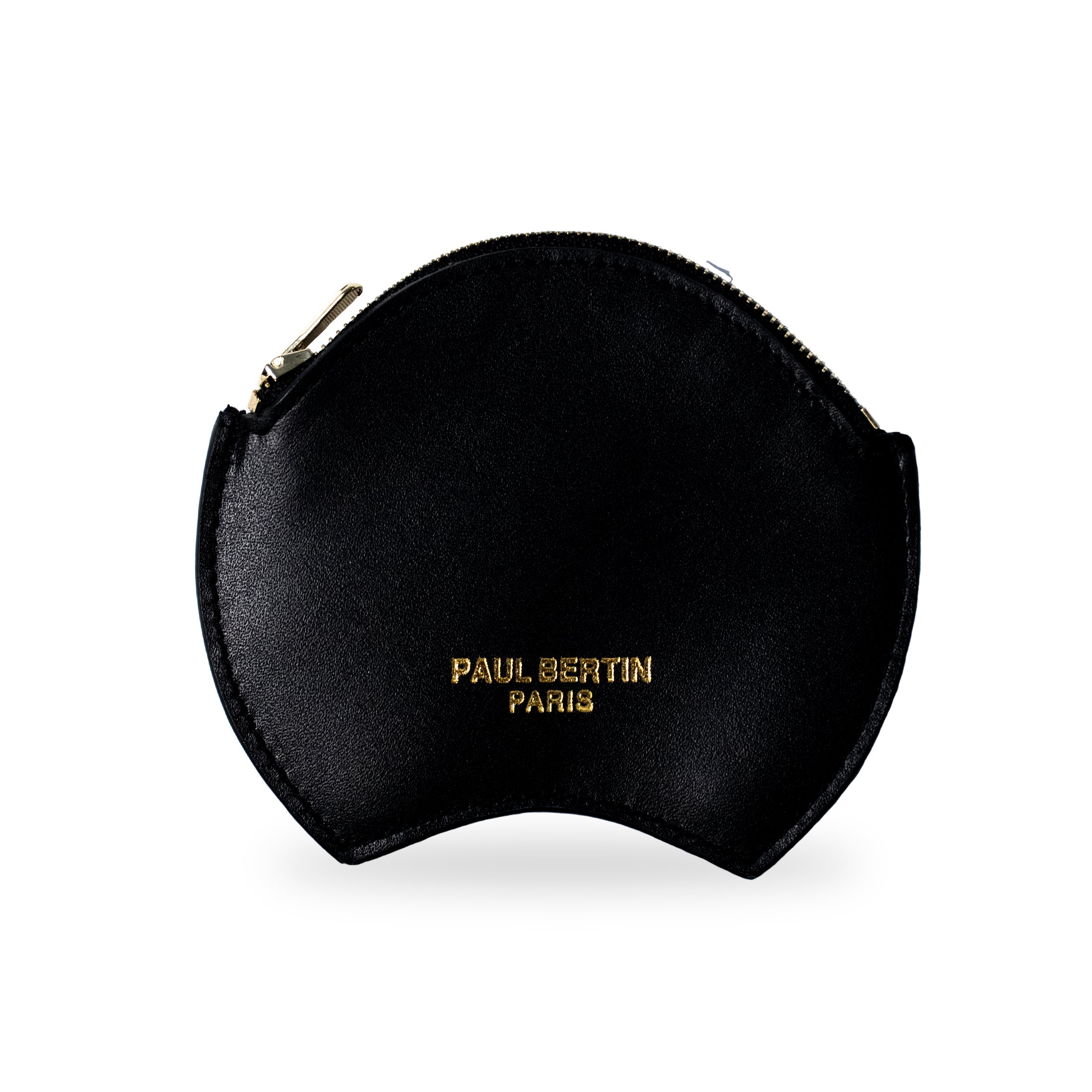 Porte-monnaie en cuir noir - Paul Bertin Paris