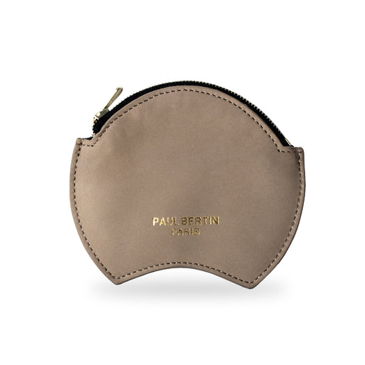 Porte-monnaie en cuir beige - Paul Bertin Paris